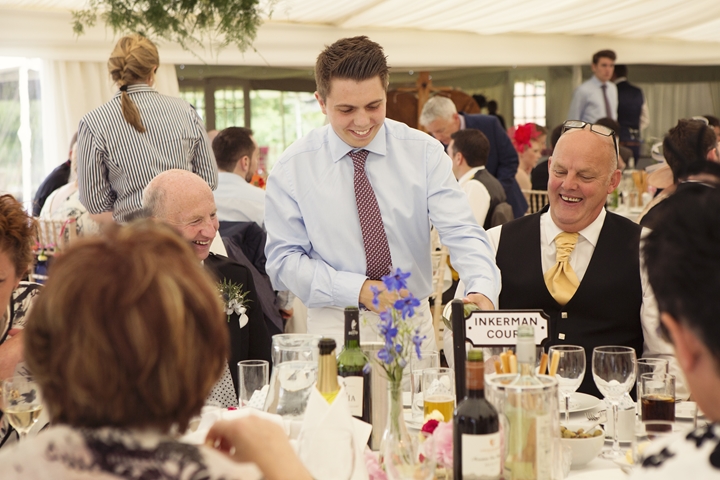 People in marquee