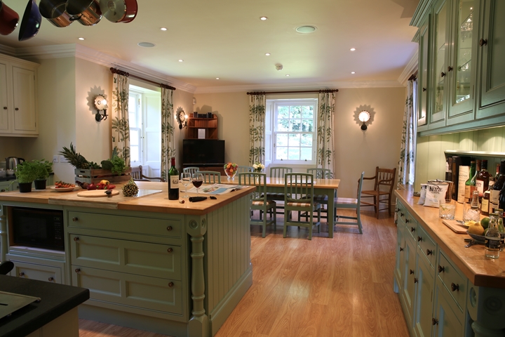 Guest kitchen towards table